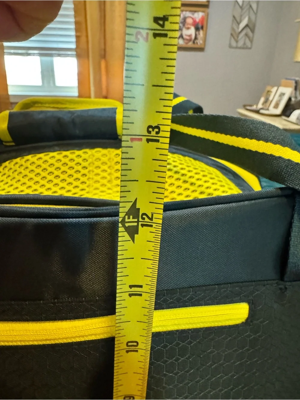 Kurgo Black and Neon Yellow Duffel Bag
